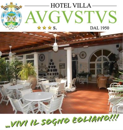 An advertisement for the hotel villa avgvstvs