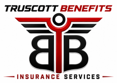 Black-and-red symmetric logo with wings, a central circle, and mirrored B shapes on white background