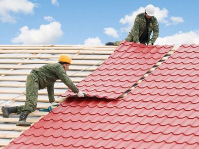roof installation work