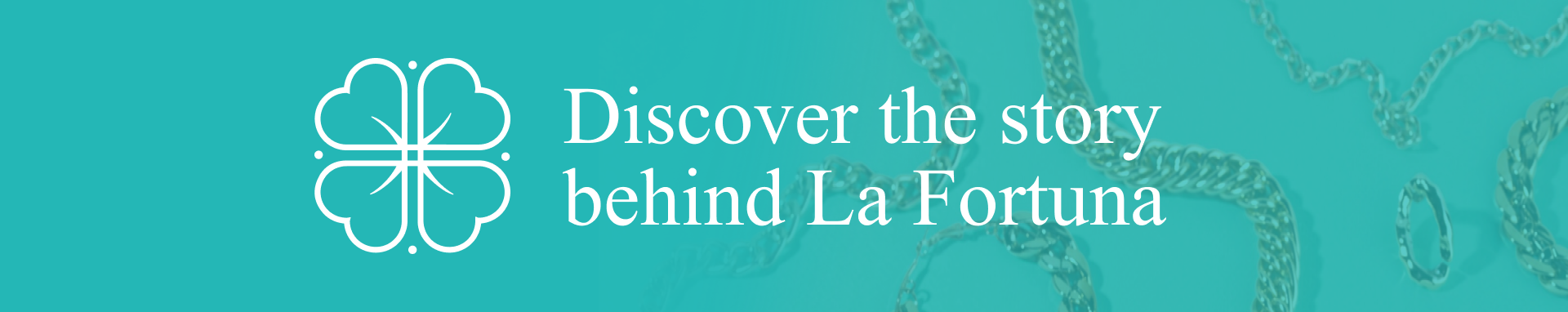A blue background with the words discover the story behind la fortuna