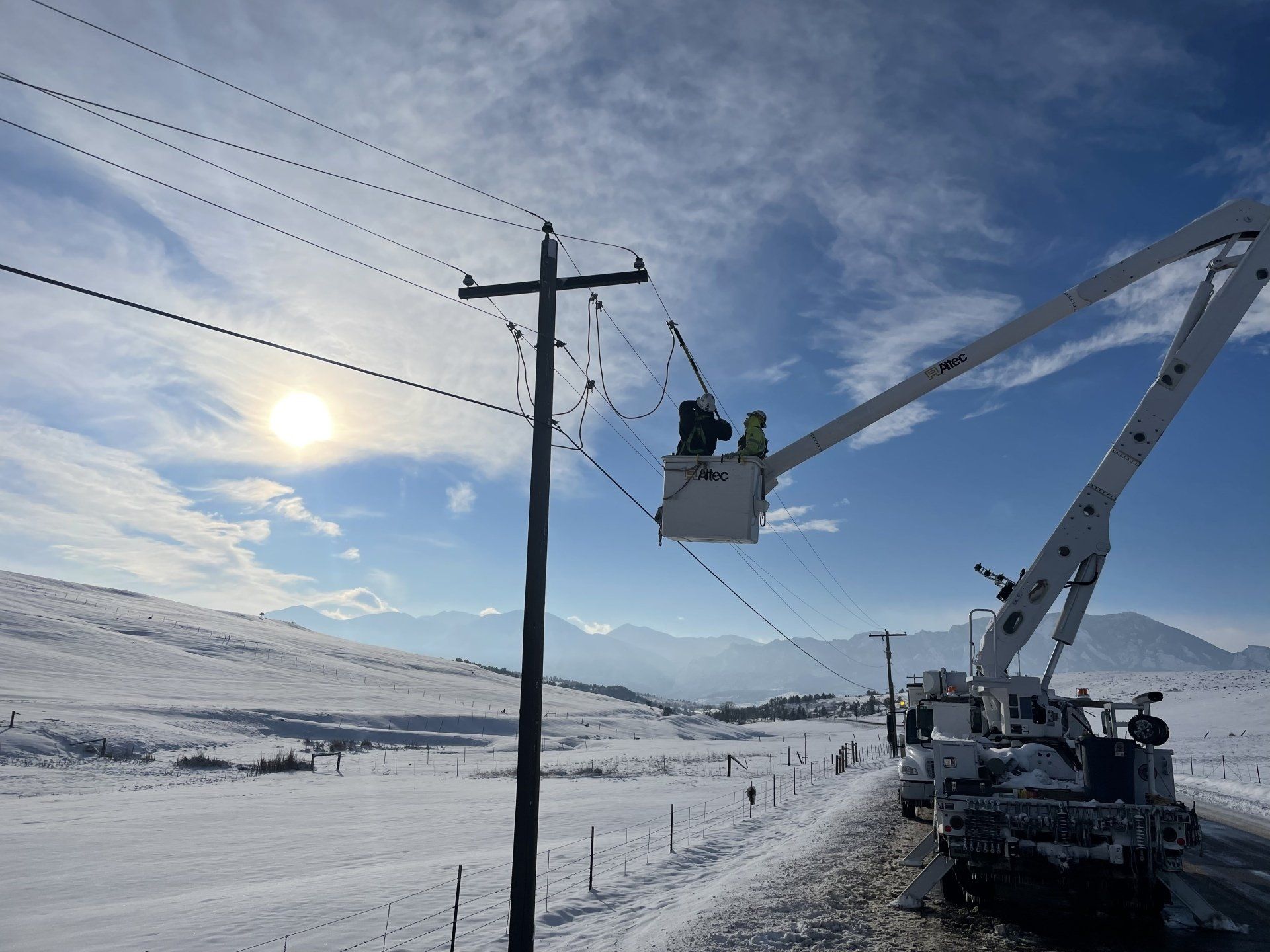 Storm Damage Power Line For Repair — Pueblo, CO —  Main Electric