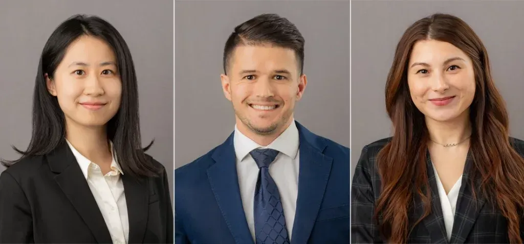 Graphic with three examples of ERAS head shots for medical residency applications