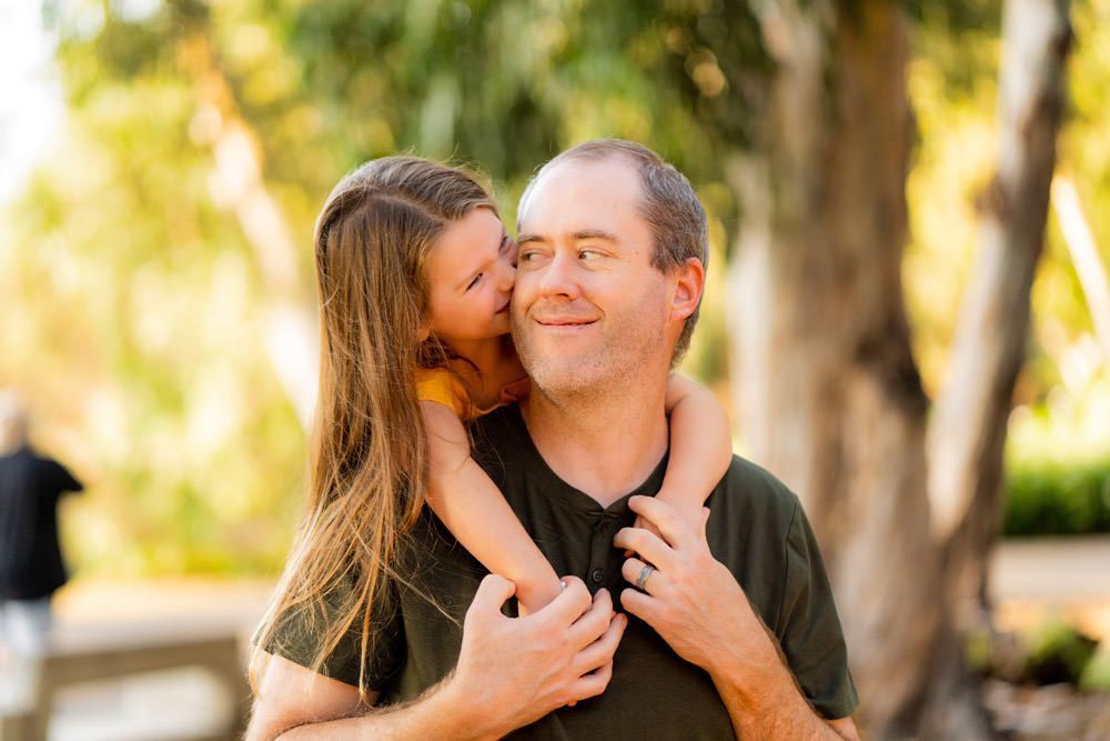 Family photo example with Father and Daughter