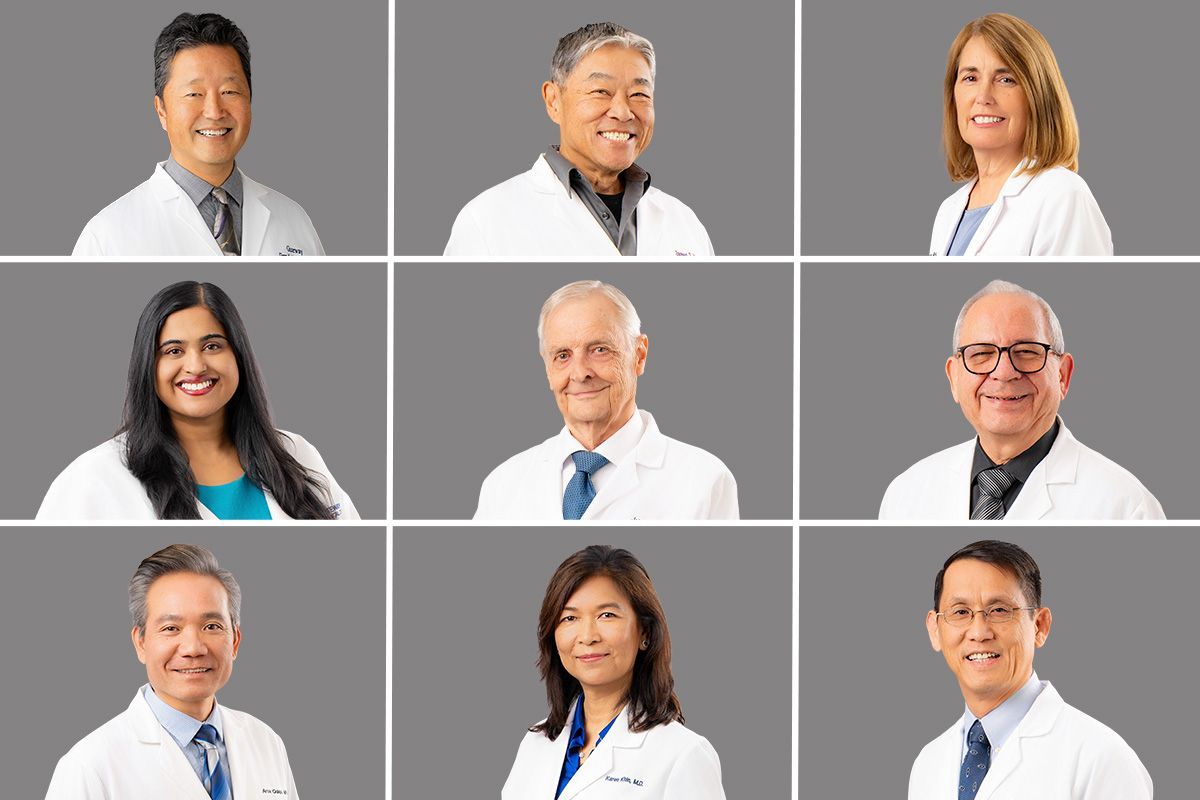 Staff & Team Office Headshots In Costa Mesa A group of doctors in white coats and ties are posing for a picture.