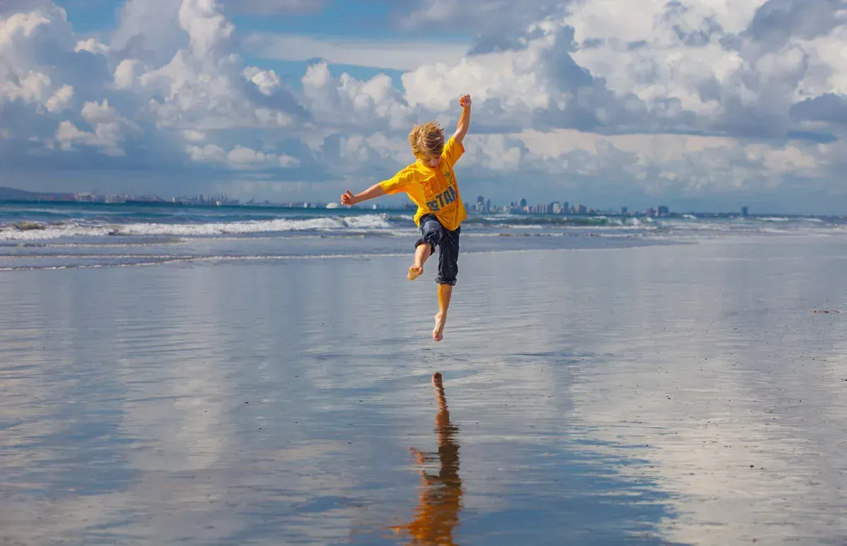 Example of complementary color scheme for kids photos