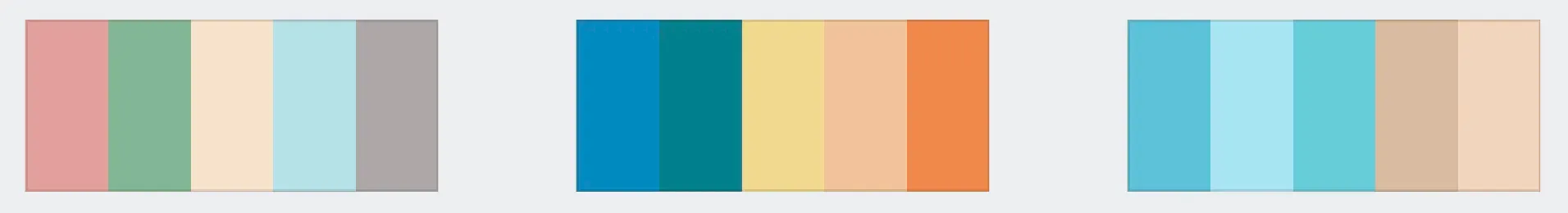 Color schemes for beach photos