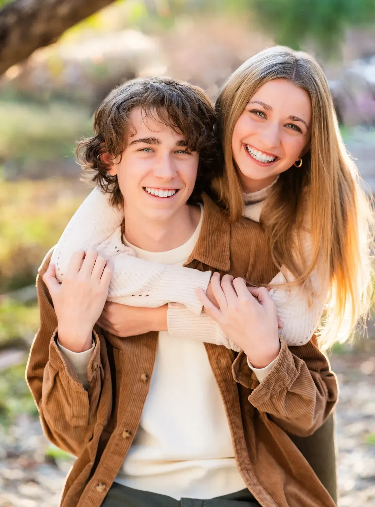 Family photo examples for fall colors