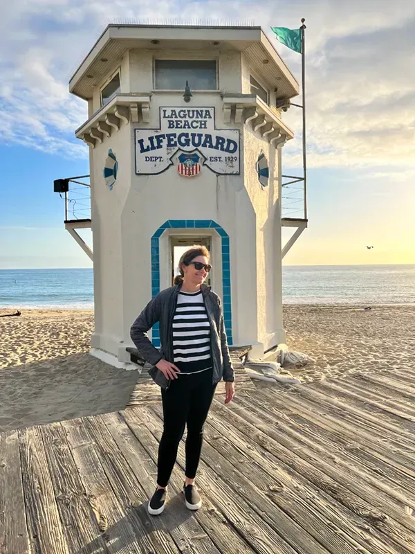 The old lifeguard tower in Laguna Beach