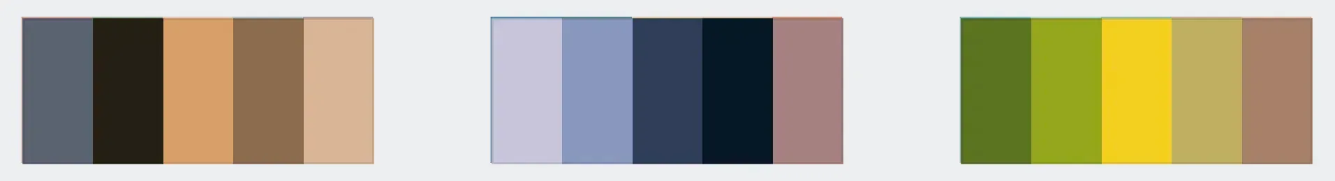 Color schemes for snow photos