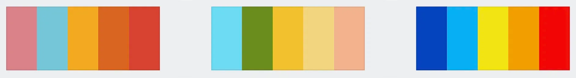 Color palette for Family Photos in the summer