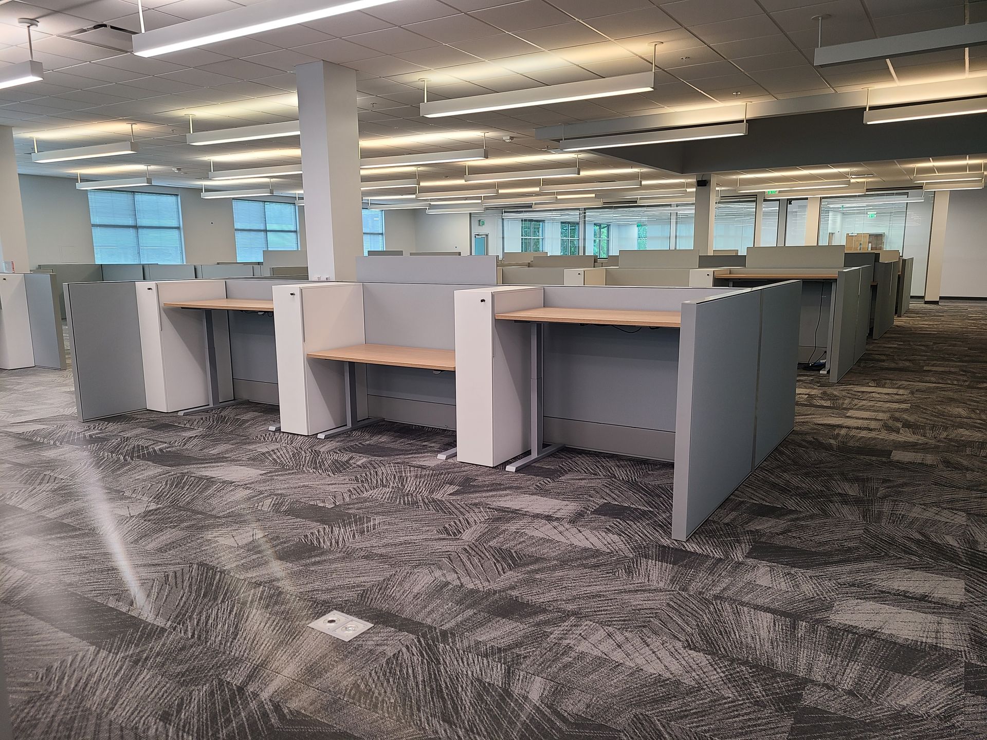 A modern office workspace A modern office workspace