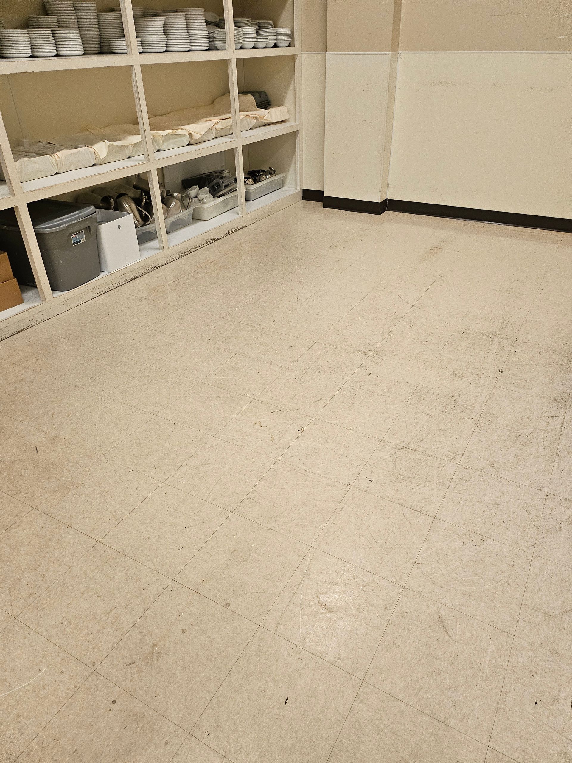 Before commercial tile cleaning