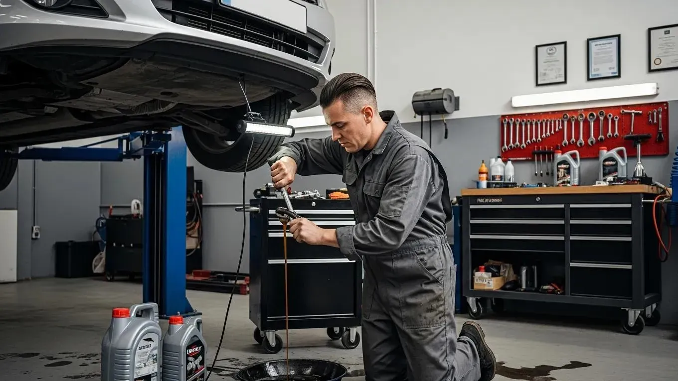 Oil change on the severe-service schedule that suits Roxbury school-run driving