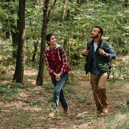 couple hiking couple hiking