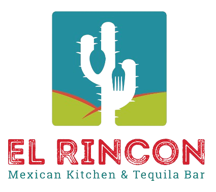 A logo for el rincon mexican kitchen and tequila bar