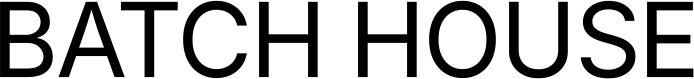 Batch House Black Logo
