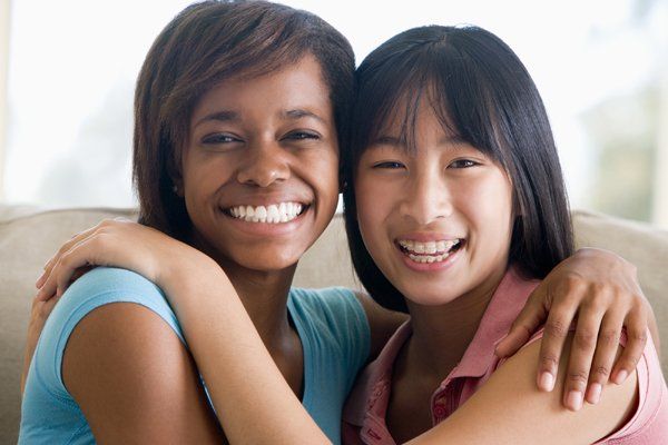 Two woman smiling — Buffalo Grove, IL — Rosen Orthodontics Two woman smiling — Buffalo Grove, IL — Rosen Orthodontics