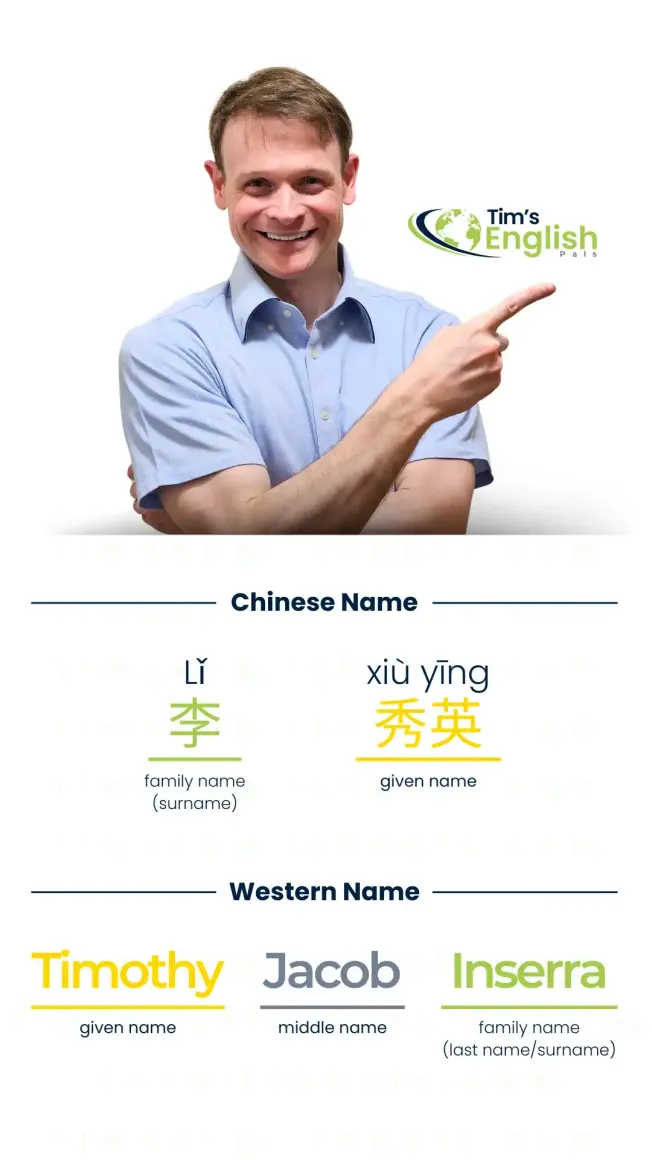 naming conventions in English vs Chinese