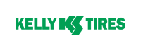 The kelly k tires logo is green and white on a white background.