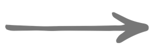 Gray right-pointing arrow on a white background