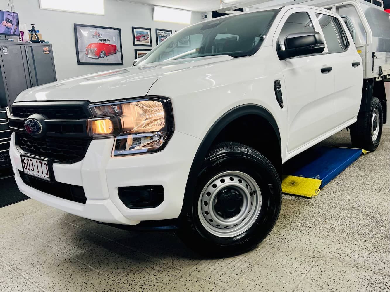 White SUV In an Auto Shop — Straightline Detailing Cairns in Bungalow, QLD