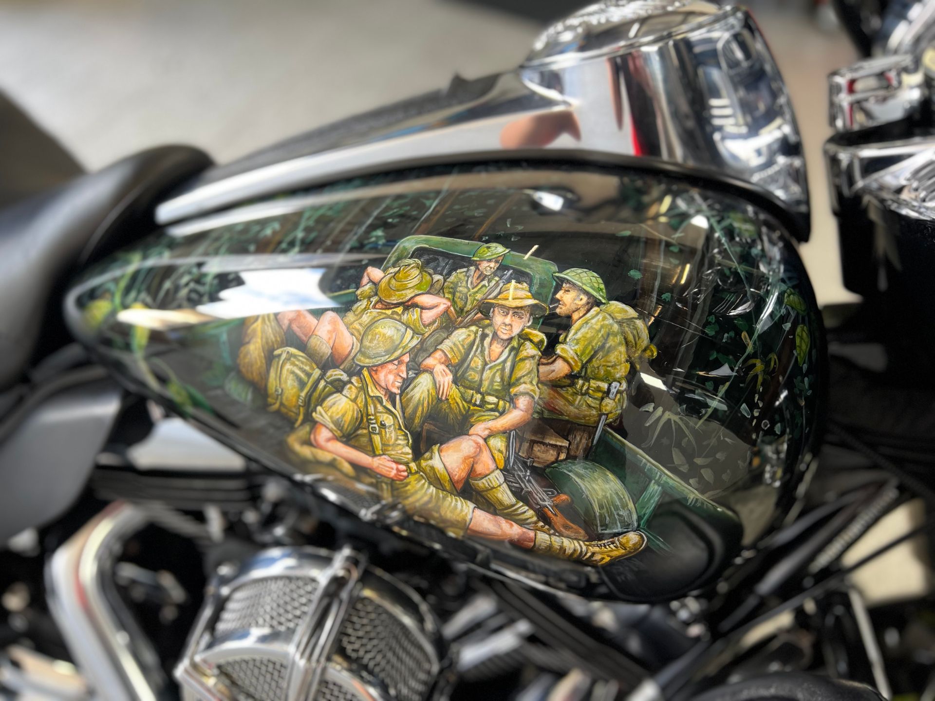 Motorcycle Fuel Tank — Straightline Detailing Cairns in Bungalow, QLD