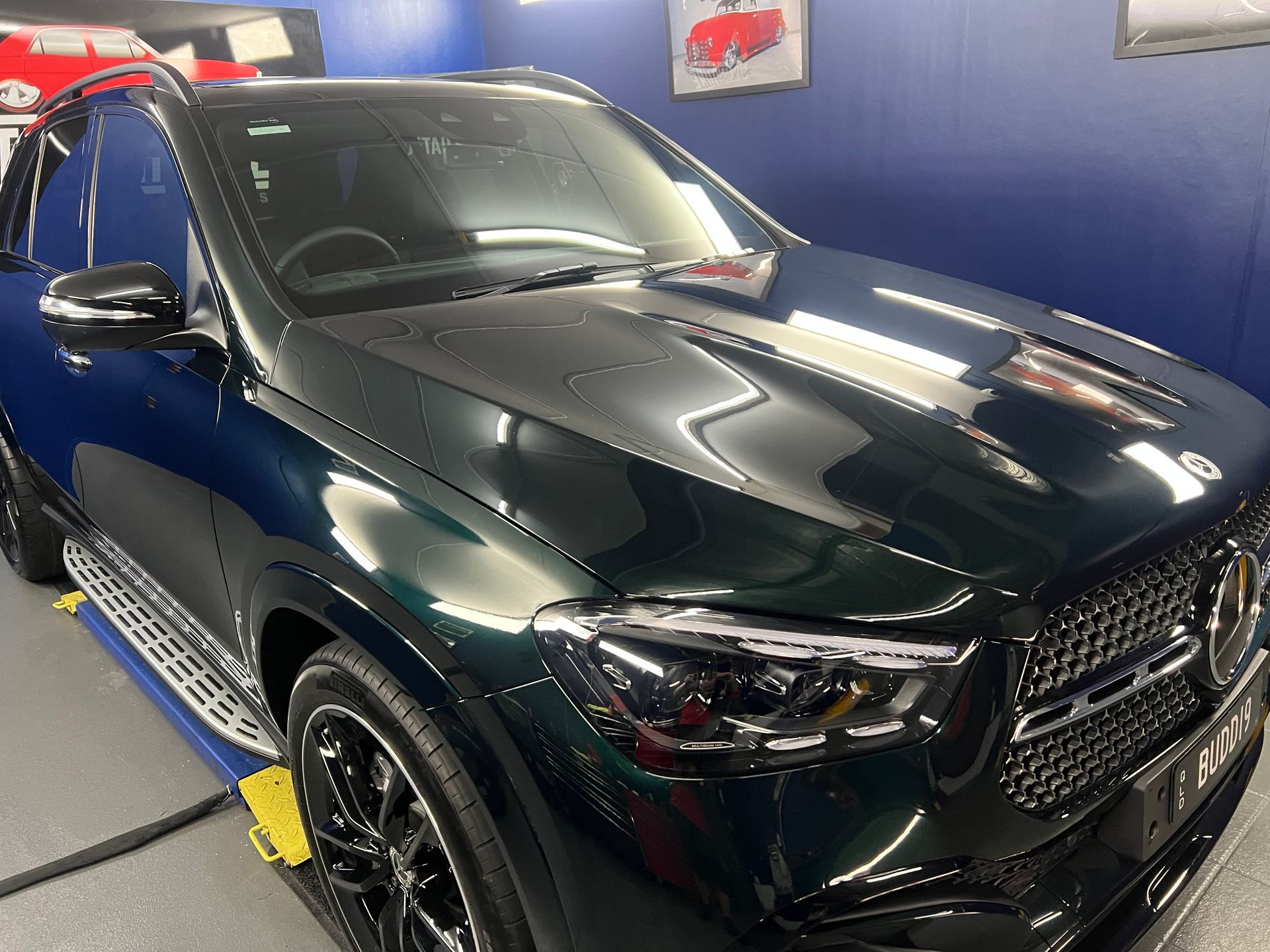 Black SUV in A Showroom — Straightline Detailing Cairns in Bungalow, QLD