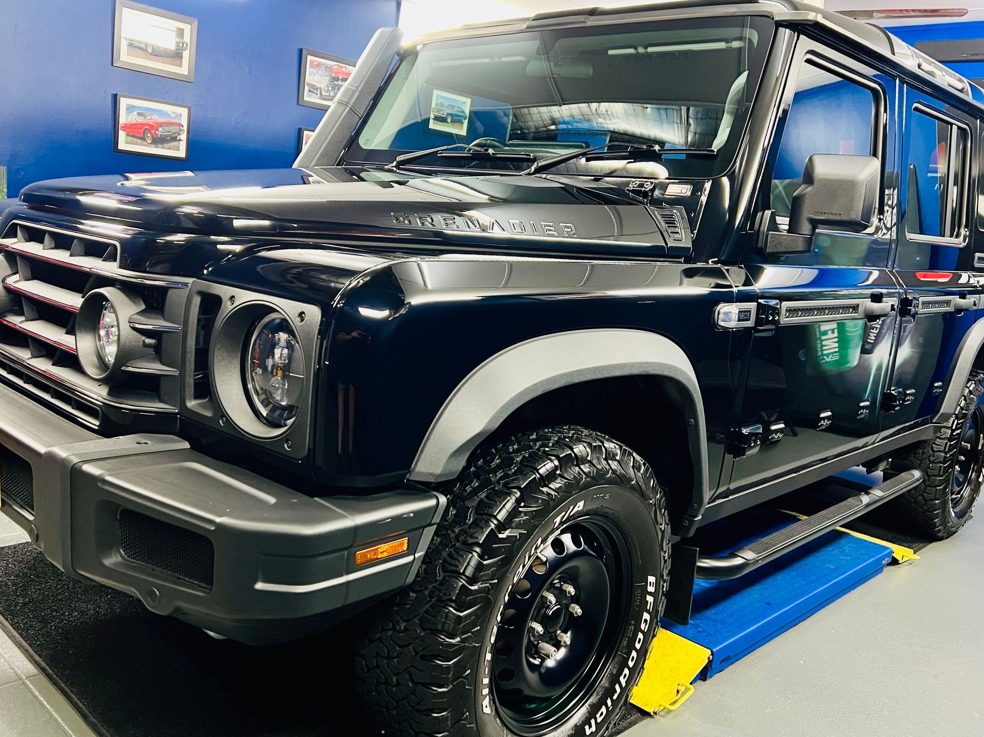 Black Mercedes G-Class Suv on Display in A Showroom — Straightline Detailing Cairns in Bungalow, QLD