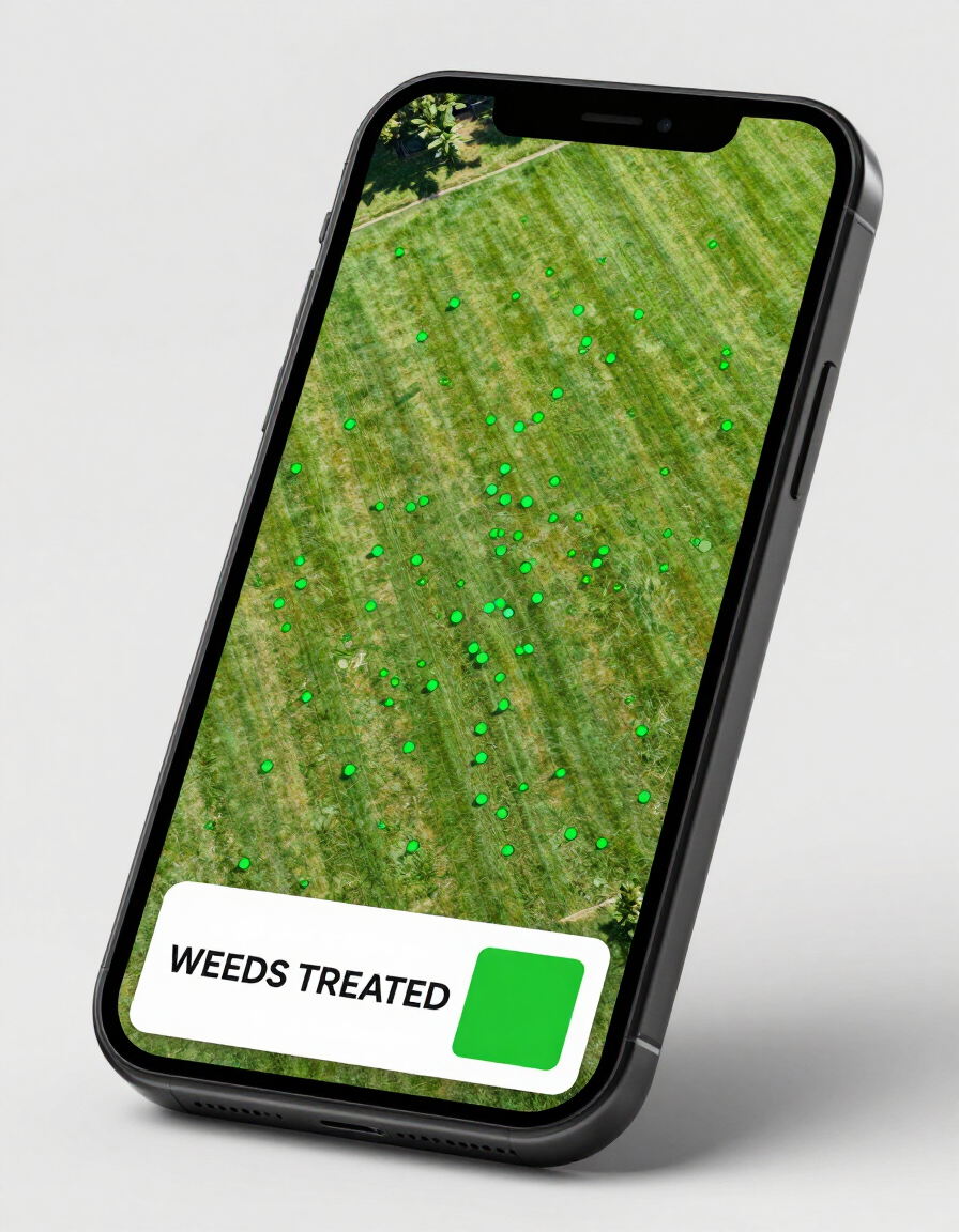 GreenBeam App treatment history view