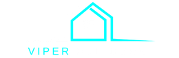 Teal outlined house with 