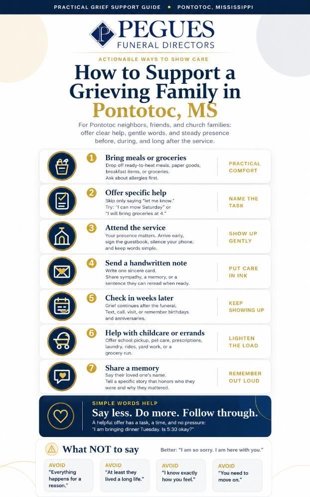 Pontotoc, MS Funeral Home and Cremations grief guide