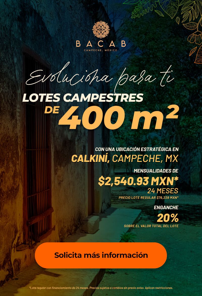 BACAB desarrollo campestre en Calkiní Campeche, México