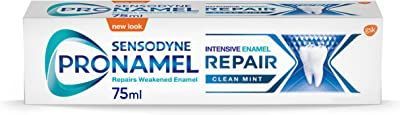 A box of sensodyne pronamel repair x toothpaste.