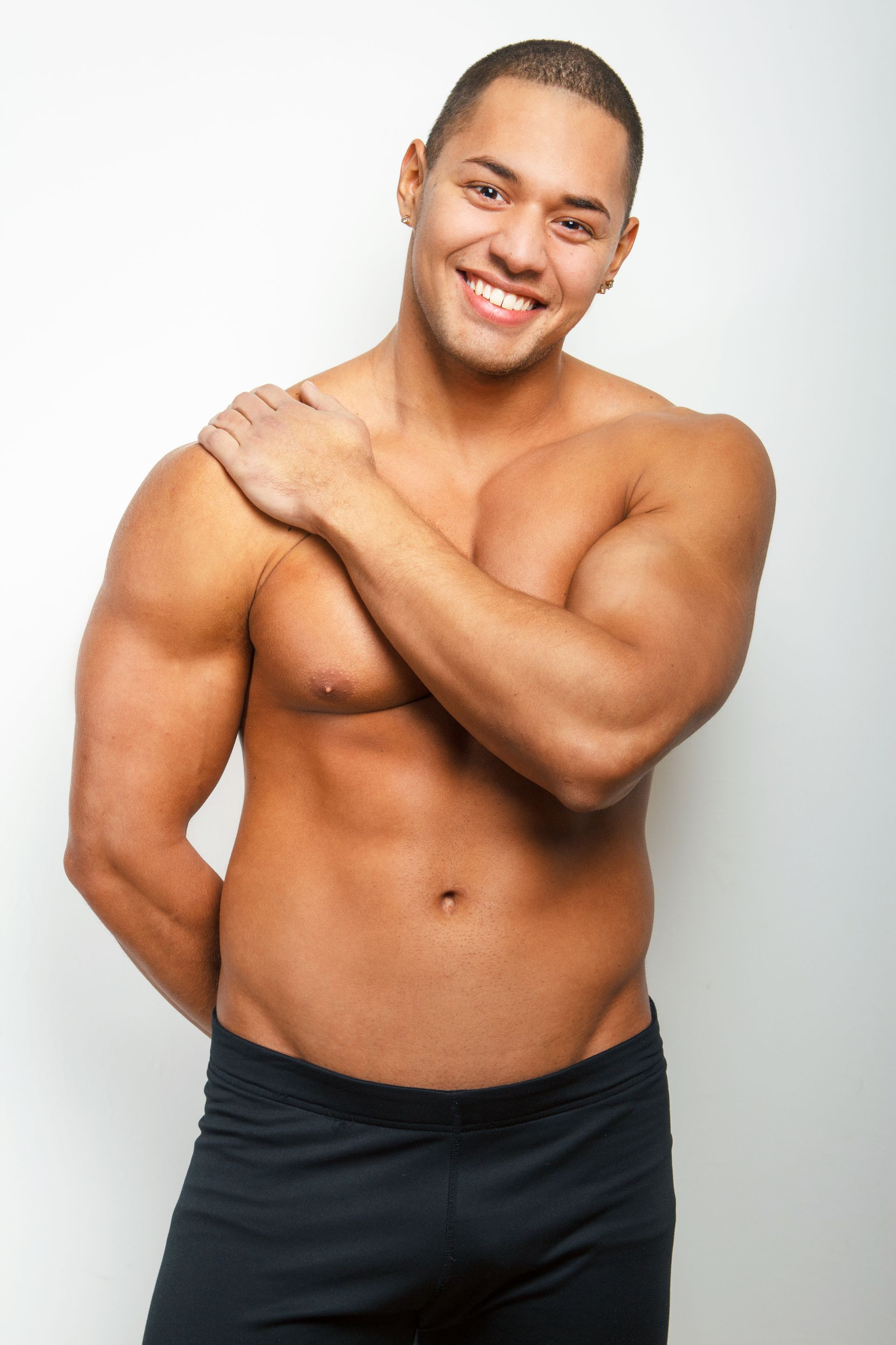 fit shirtless man