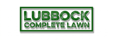 Lubbock Complete Lawn logo with green text on a white background