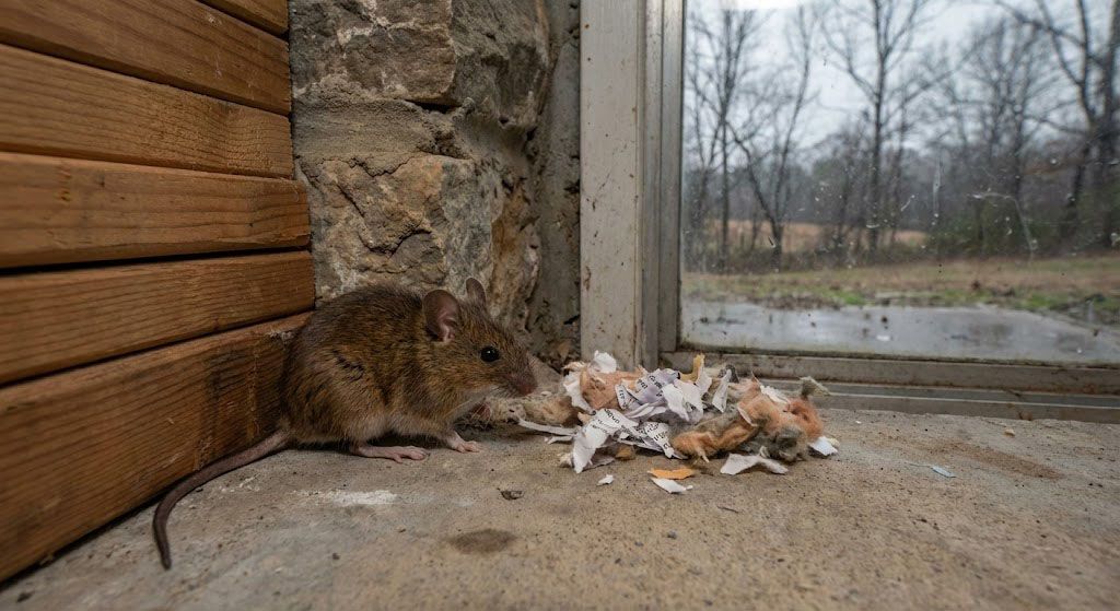 Mouse and rat activity inside a home during winter in Middle Georgia