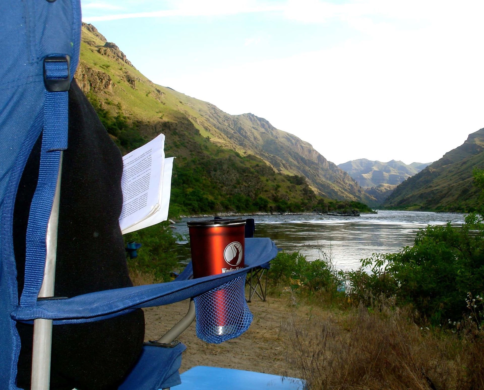Camping Chair Next to A River