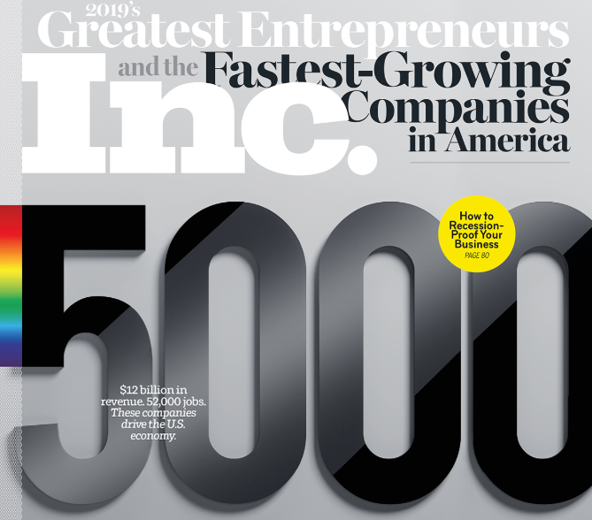 The cover of the greatest entrepreneurs and the fastest growing companies in america