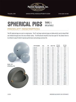 Spherical pigs product description type 1 inflatable
