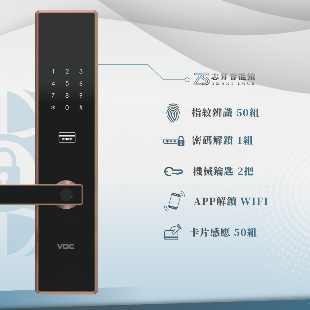 EK-M111-6合1電子鎖 智能鎖 台中電子鎖