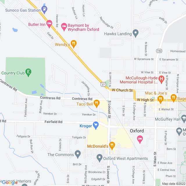 Map of business location