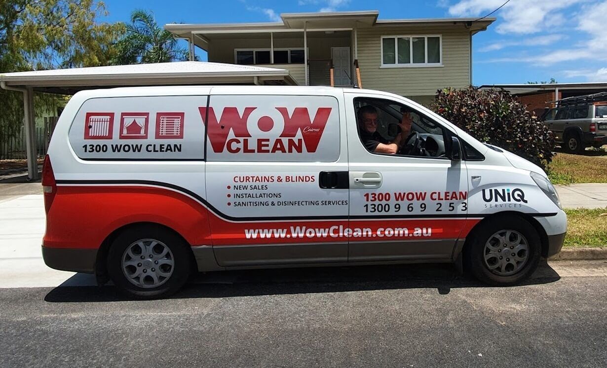 Wow Cleaning Company Van parked outside the house — Wow Clean Cairns in Bayview Heights, QLD