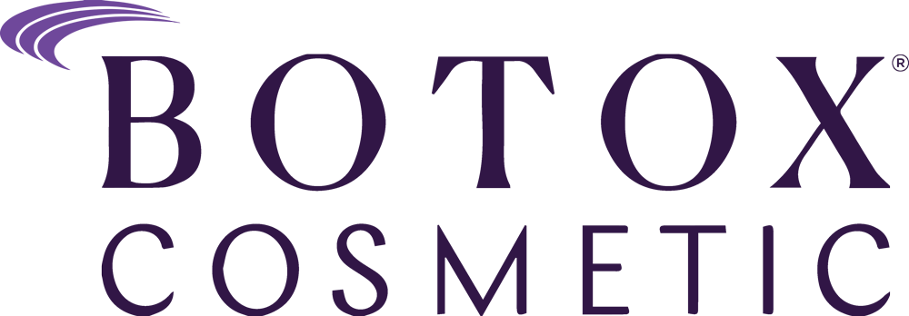 BOTOX Cosmetic logo in purple text with stylized swoosh above the word BOTOX