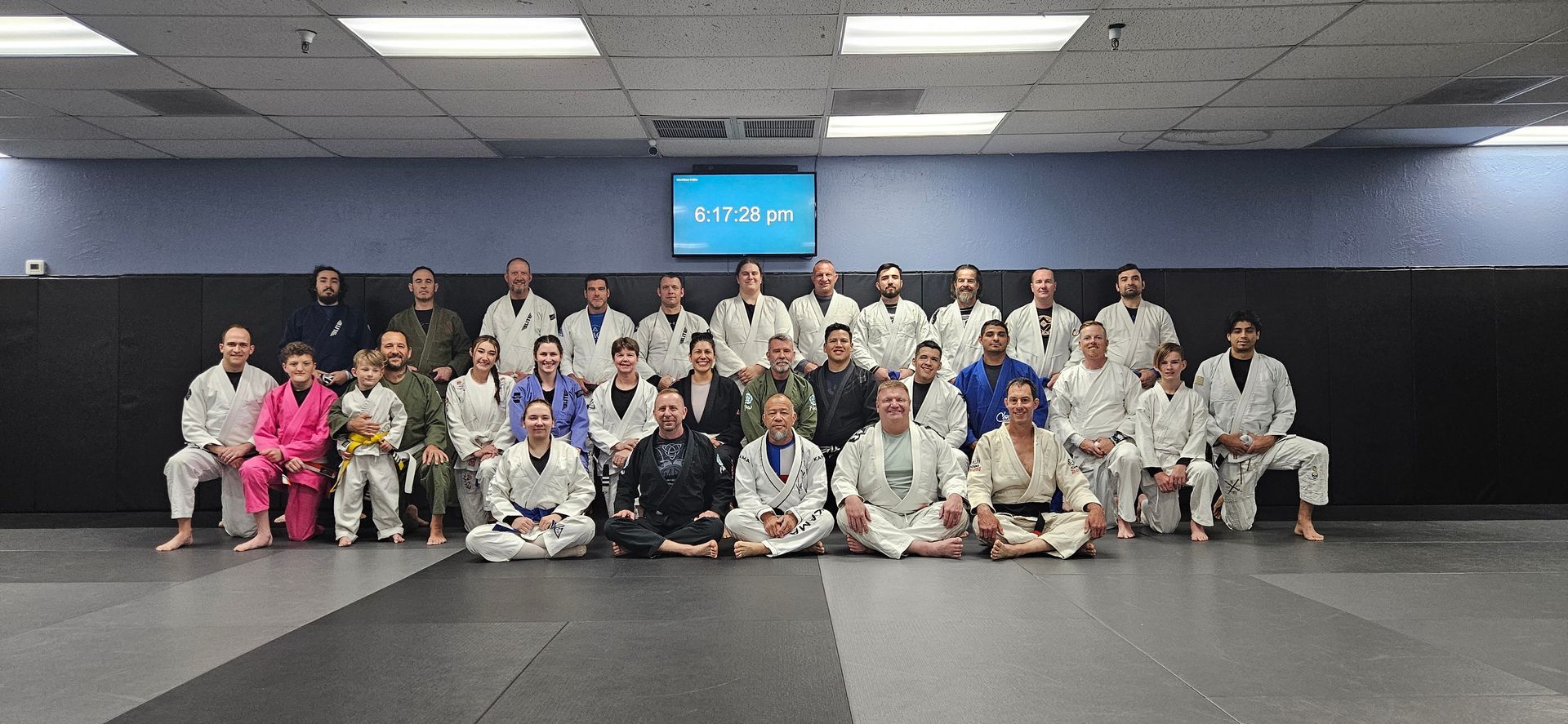 Adults training Brazilian Jiu-Jitsu at Centerline Jiu-Jitsu Chandler in Chandler, AZ to build energy