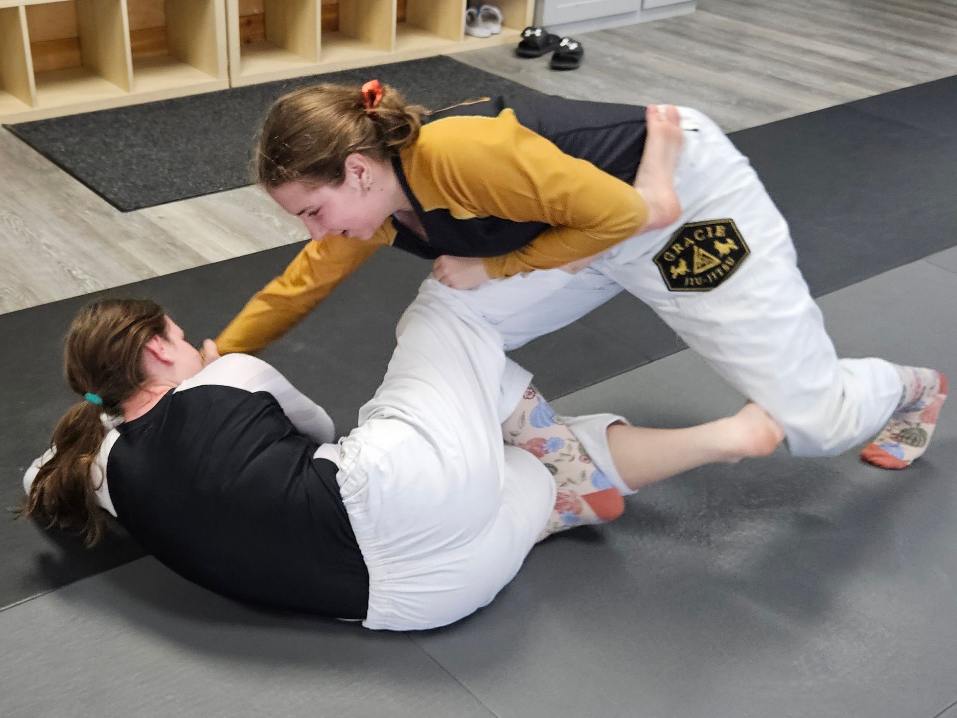 Adults drilling grappling techniques at Centerline Jiu-Jitsu Chandler in Chandler, Arizona.