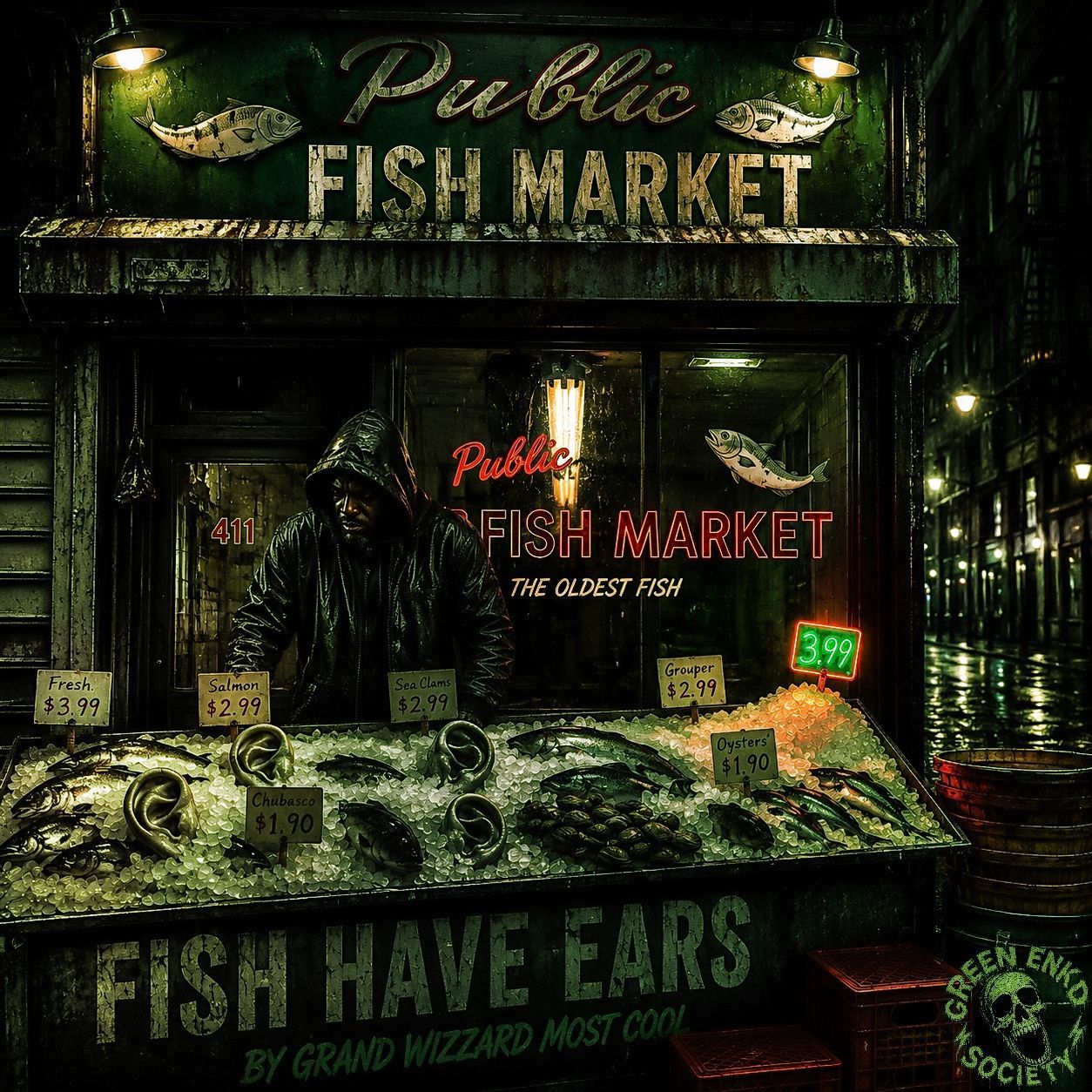 Fish Have Ears album cover - Green Enkd Society Grand Wizzard MC