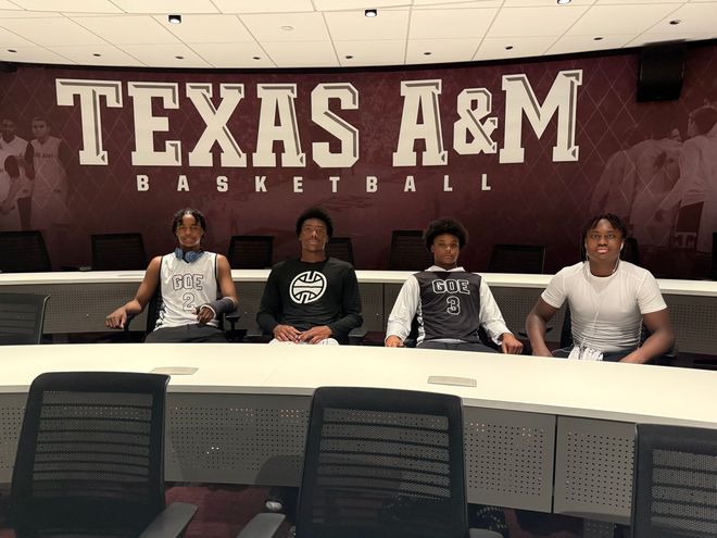 GOE athletes at Texas A&M Basketball