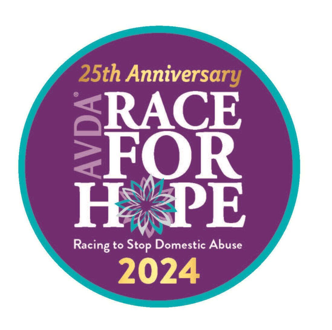 A 25th anniversary race for hope logo for 2024