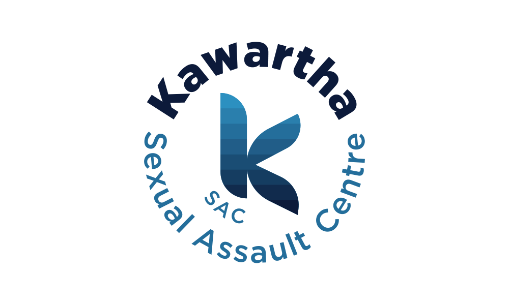 Kawartha Sexual Assault Centre logo: blue letter