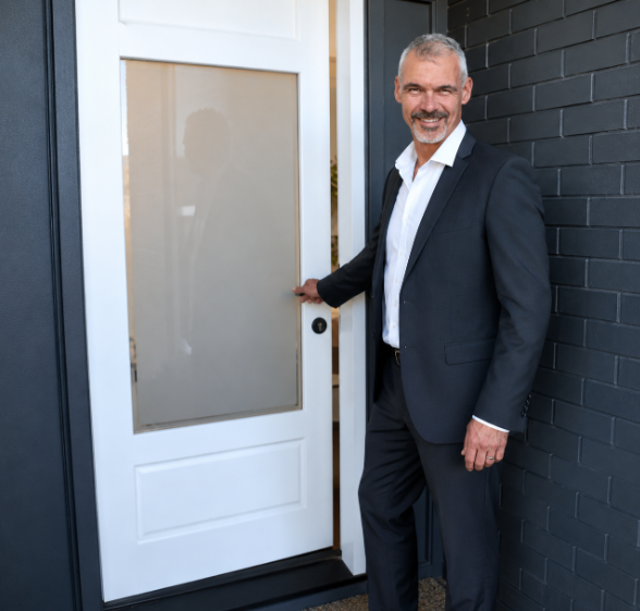 Jason is entering a rental property